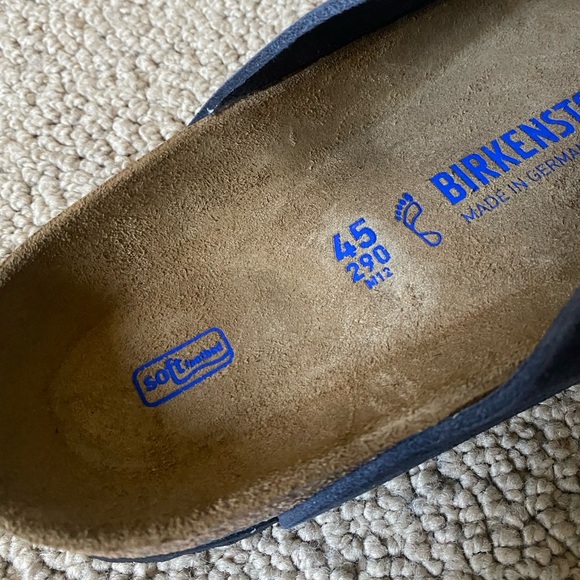 NIB Birkenstock Arizona Velvet Grey - Soft Footbed - Picture 7 of 7